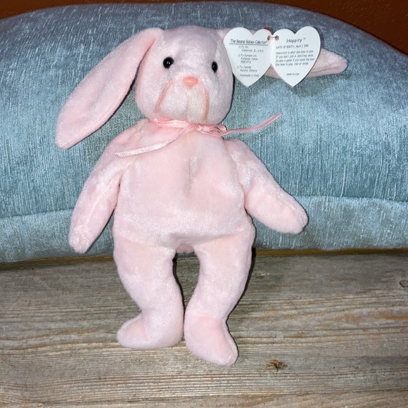 TY Beanie Baby “Origiinal” Hoppity the pink rabbit - Picture 3 of 9